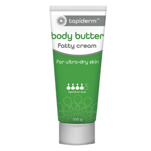 Topiderm Body Butter Fatty Cream 100 g - Non-Greasy Cream - Retain Skin's Moisture