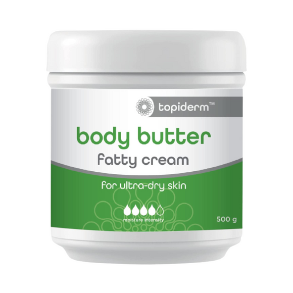 Topiderm Body Butter Fatty Cream 500 g - Non-Greasy Cream - Retain Skin's Moisture