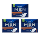 3 x TENA Men Active Fit Absorbent Protector Level 3 Super 8 Pack = 24 Pads