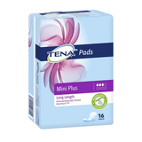 6x TENA Pad Mini Plus Long Length 16 Pack = 96 Pads