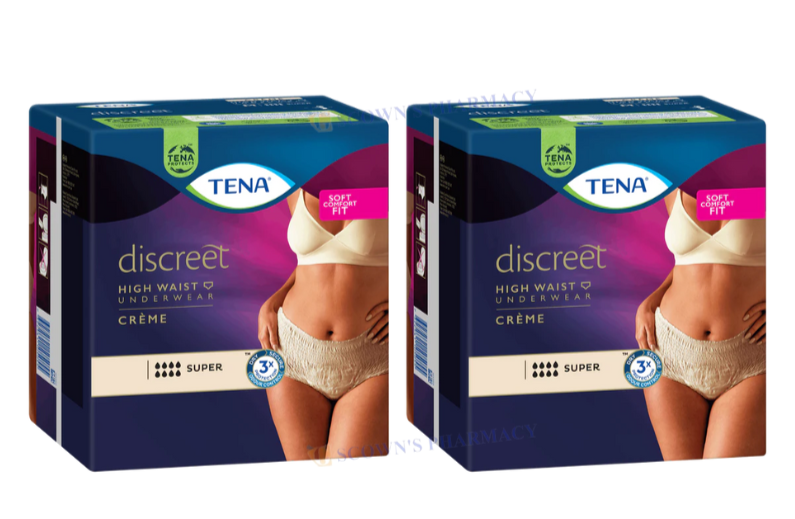 2 x TENA Pants Discreet Super Large 8 Pack - Incontinence Underwear