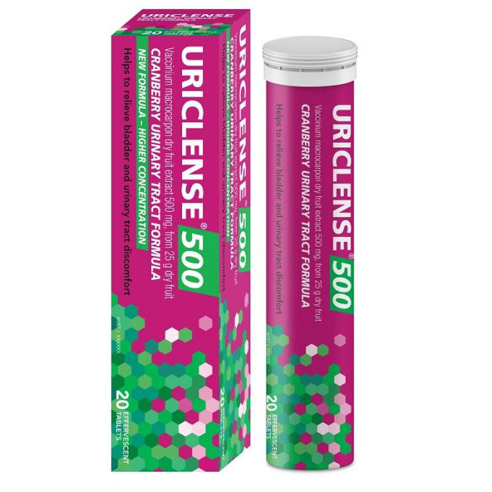 Uriclense 500 Cranberry Effervescent 20 Tablets