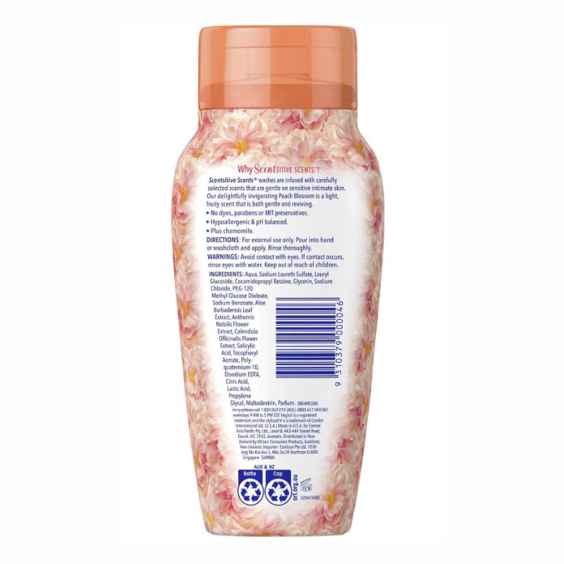 Vagisil Intimate Wash Scentsitive Scents Peach Blossom 240 ml