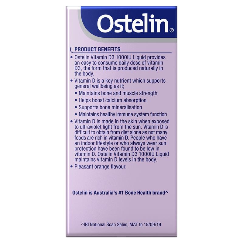 Ostelin Vitamin D 1000IU Adult Liquid - 50mL