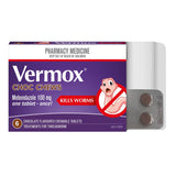 Vermox Worming Treatment Choc Chews 6 Tablets