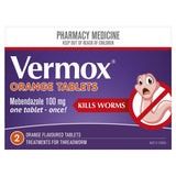 Vermox Worming Treatment Orange Flavour 2 Tablets