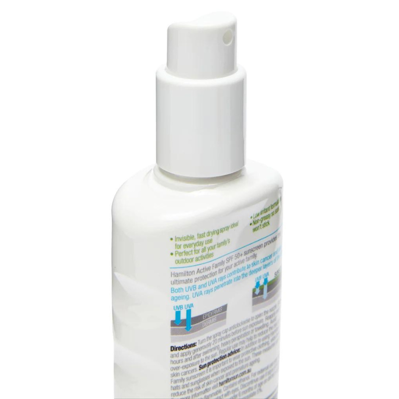 Hamilton Sun Active Family SPF 50+ Sunscreen Spray 200 ml