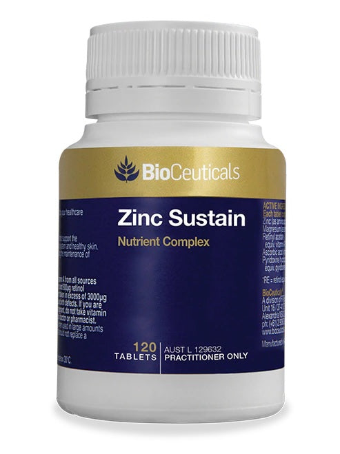 BioCeuticals Zinc Sustain 120 Tablets (EXPIRY 12/2024)