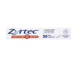 Zyrtec Cetirizine Rapid Acting Allergy & Hayfever Relief 30 Tablets