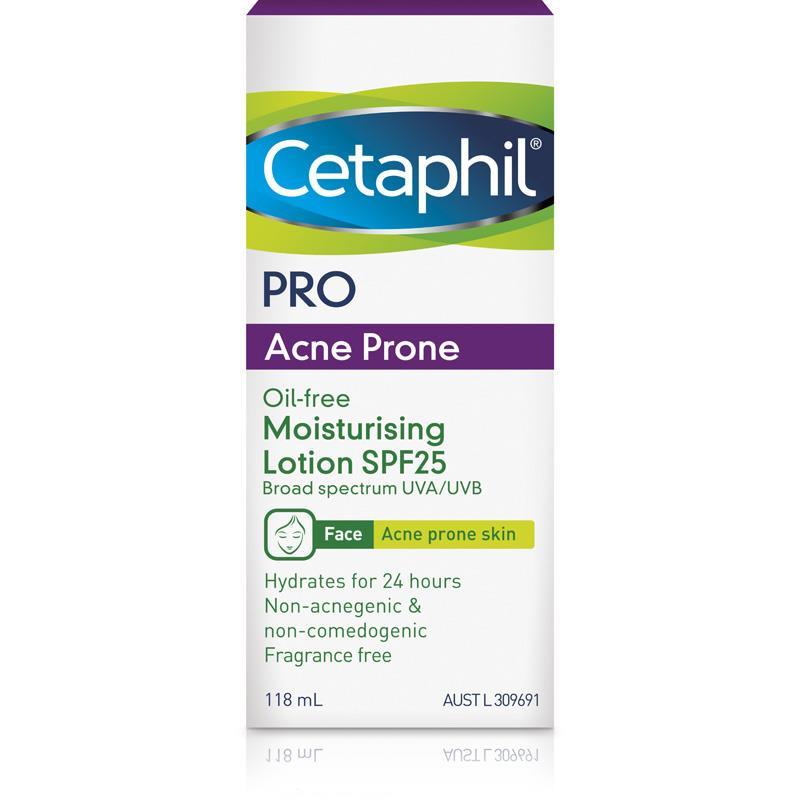 Cetaphil Pro Acne Prone Oil-Free Moisturising Lotion SPF25 118mL