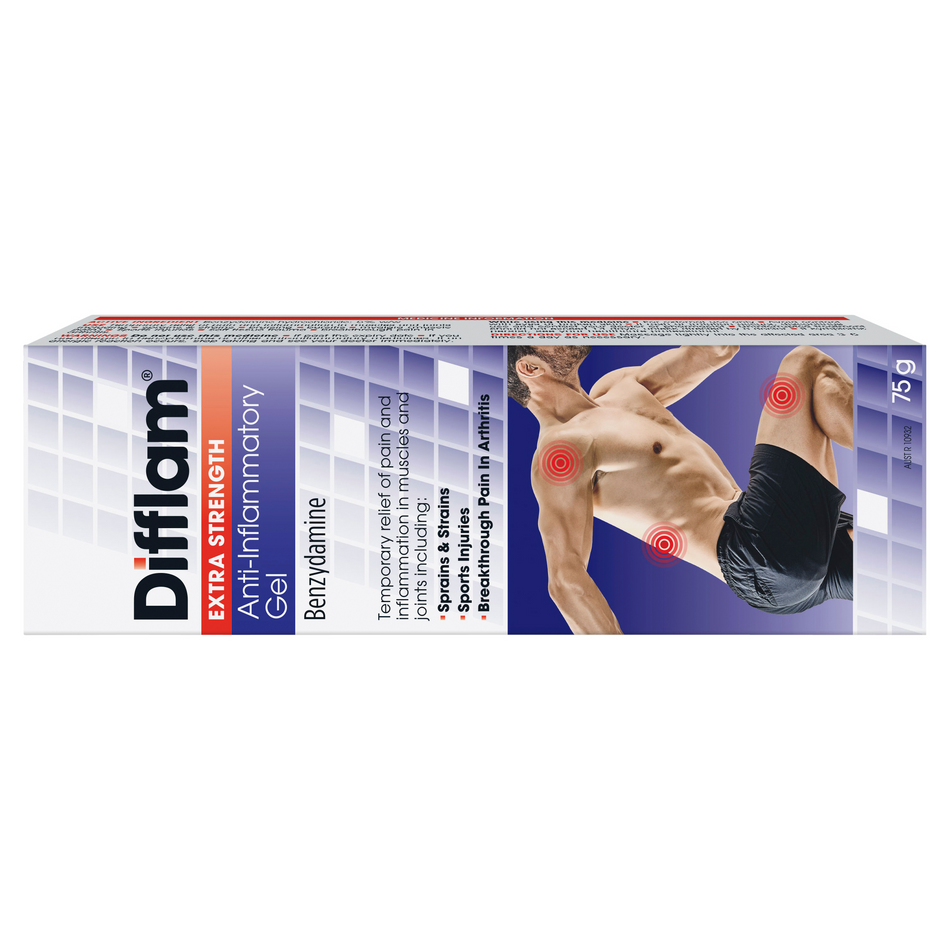 Difflam Extra Strength 5% Anti-Inflammatory Gel 75g