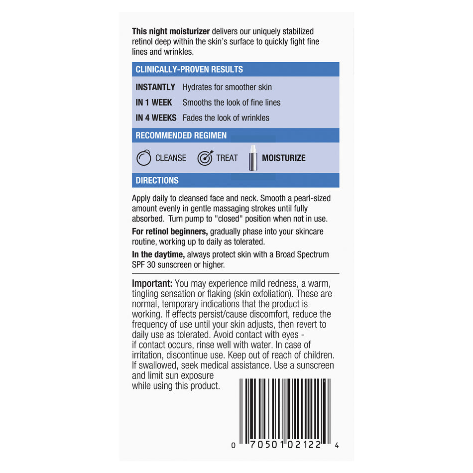 Neutrogena Rapid Wrinkle Repair Anti-Ageing Retinol Moisturiser Night 29mL