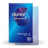Durex Originals Latex Condoms Regular Fit Pack of 30