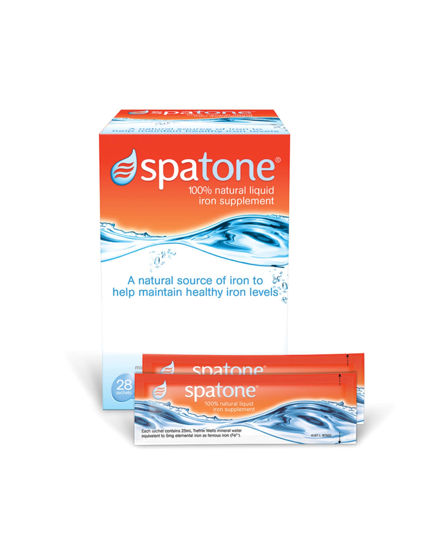 SpaTone 100% Natural Iron Supplement - 28 Satchets – Scown's Pharmacy